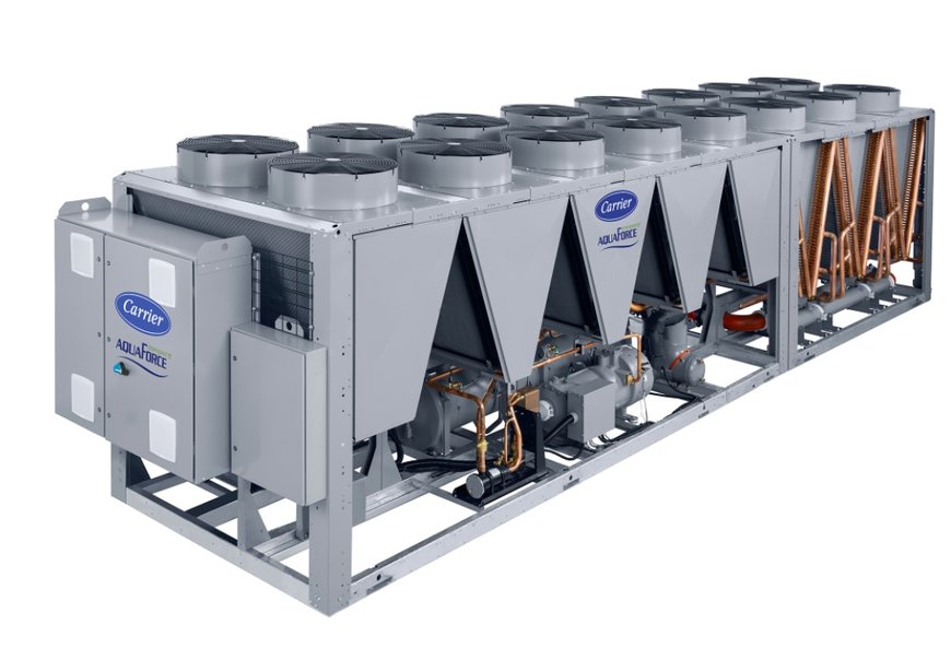 Carrier® AquaForce® 30XV Variable-Speed Air-Cooled Screw Chiller Now Available with Waterside Economizer